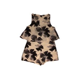 Black and white romper